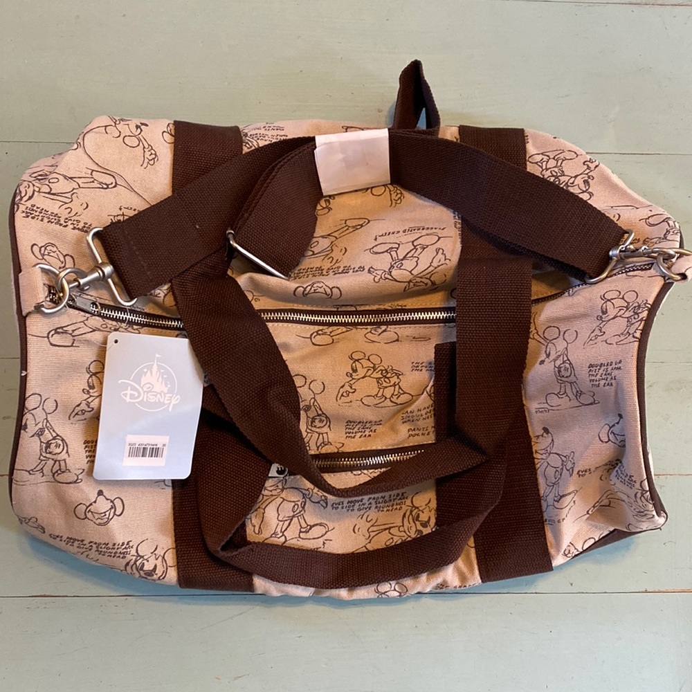 NWT Mickey Mouse Artist Drawing duffle bag